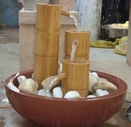 Designer Wood Fountain