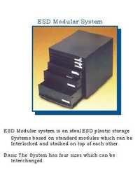 Material Handling Products - Modular Design, Black Plastic, Variable Dimensions | Customizable Size, Durable, Easy Assembly, Stackable Units, Interlocking Modules