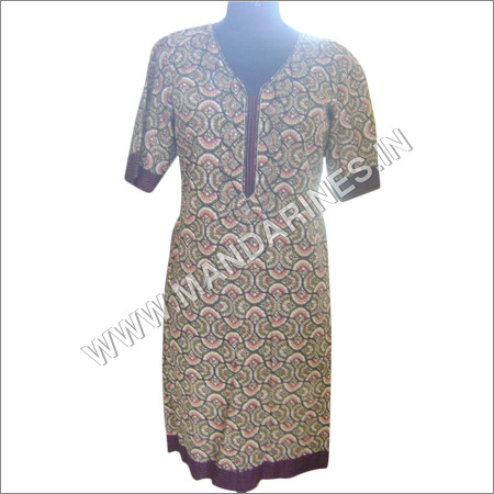 Brown Cotton Kurta