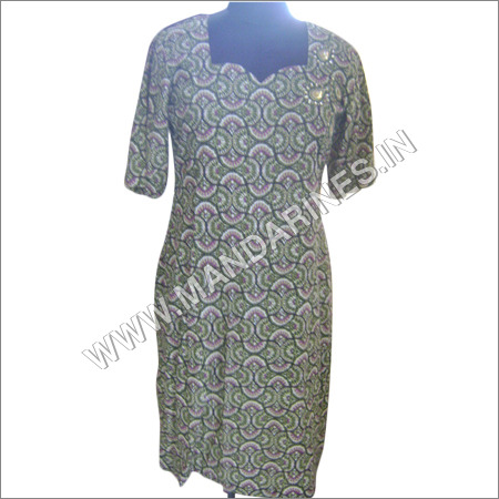 Mehndi Green Printed Kurta