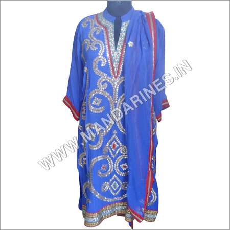 Royal Blue Heavy Gotapatti Suit