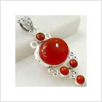 Silver Stone Pendants