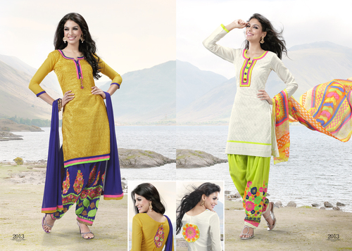 Round Neck Salwar Kameez