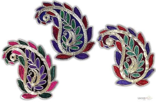 Flower Applique Crochet Fabric