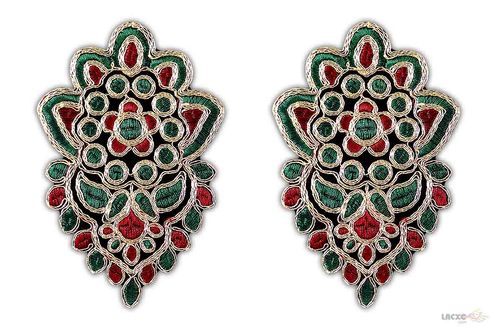 Crochet Trims Appliques - Cotton 2-4 Inches Multicolor Floral Design | Attractive Customizable Durable High Quality Individual Pack