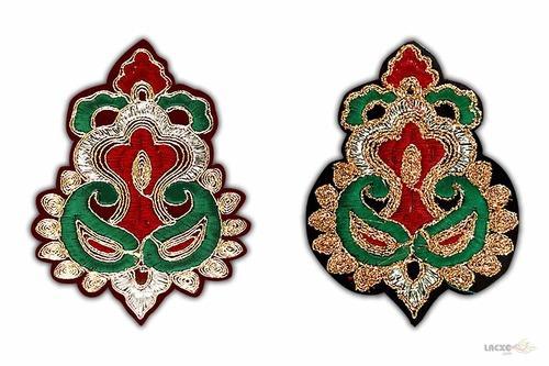 Cord Applique Embroidery - Durable Shrinkage Free Material, Medium Size, Fine Embroidery, TM Logo Patch