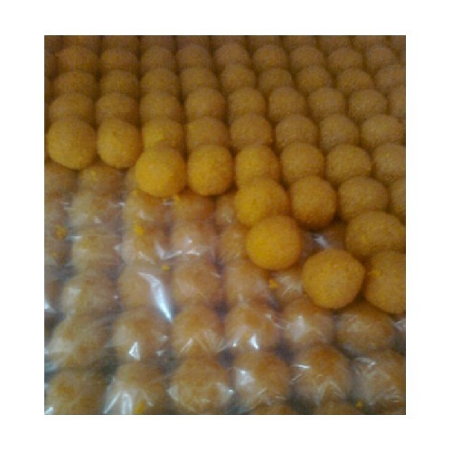 Boondi Ladoo - Gram Flour, 2-3 cm Diameter, Yellow | Delicious Taste, Low Fat, Hygienic Packing