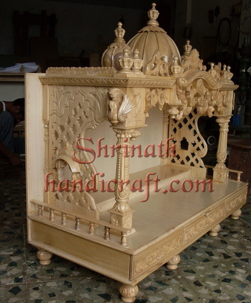 Carved Teak Temple