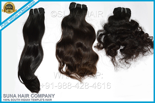 Silky Curly Natural No Synthetic Remy Human Hair