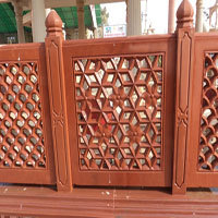 Sandstone Jali, Lamp, Bench & Pillar