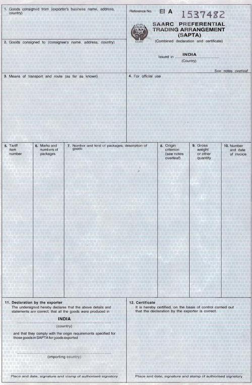 Saarc Preferential Trading Arrangement
