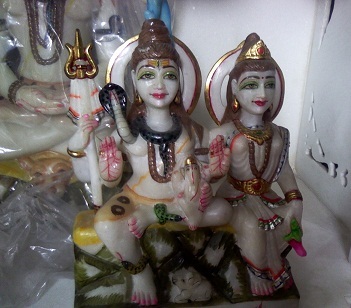 Marble Shiv Parbati & Shiv Pariwar
