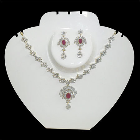 American Diamond Necklace Set