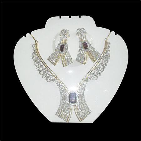 Silver American Diamond Pendant