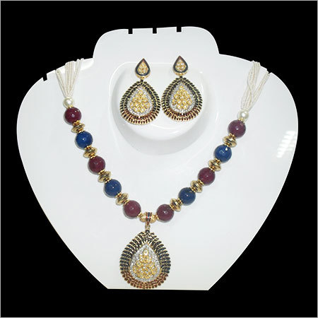 American Diamond Pendant Set
