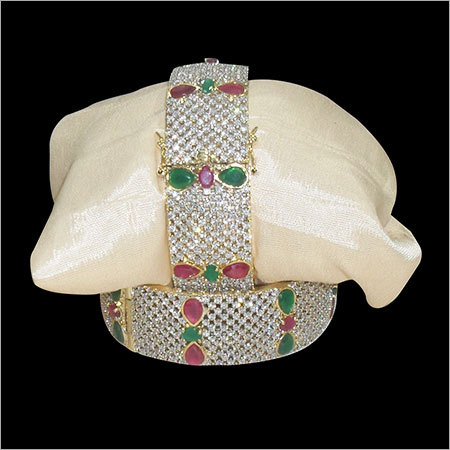 Silver Cubic Zirconia Bangle