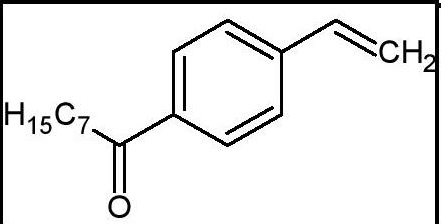 1-(4-ethenylphenyl)octan-1-one