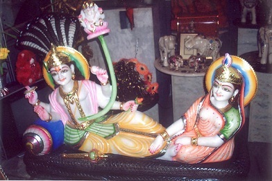 Marble Vishnu Laxmiji