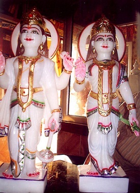 Marble Vishnu Laxmiji