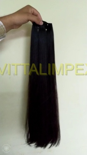 Natural Black /Brown Machine Weft Straight Hair