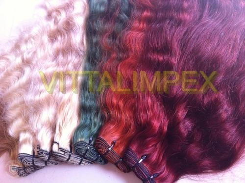 Machine Weft Colored Hair Application: Profesional