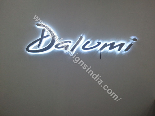 Steel box type letter with led lights