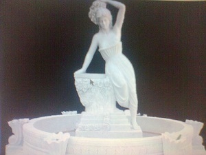 Garden Fountain - Marble, Polished Finish | Elegant Design, Water Feature, Durable, Easy Installation