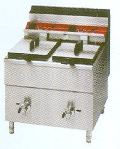 Electric Deep Fat Fryer - 17+17 Liters, Stainless Steel, Compact Dimensions 380x6125x630 mm, High-Powered Performance for Bulk Frying