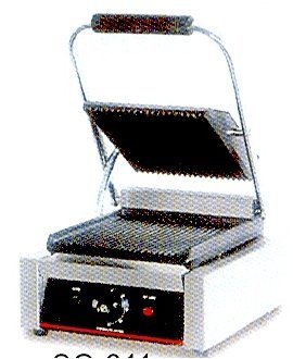 SANDWICH GRILLER - Stainless Steel | Dimensions 460x370x190mm, Power 2.2Kw, Voltage 220V, Temperature Range 50-300°C, Automatic Shutoff Feature