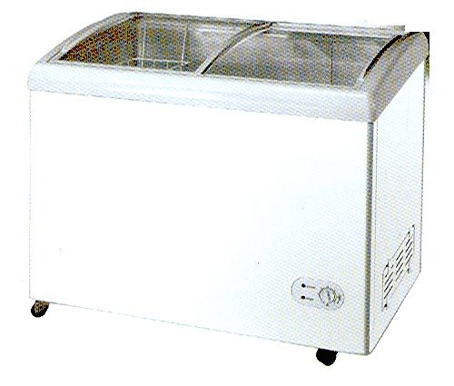 Stainless Steel Glass Top Chest Freezer