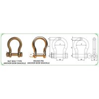 मेटल अलॉय स्टील बो-शेकल स्क्रू पिन और नट बोल्ट टाइप