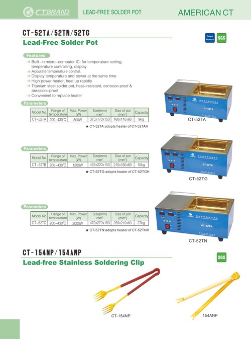 Lead Free Solder Pot