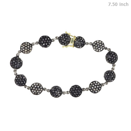Pave Diamond Link Bracelet Jewelry