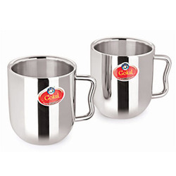 Stainless Steel Double Wall Cappuccino Coffee Mug