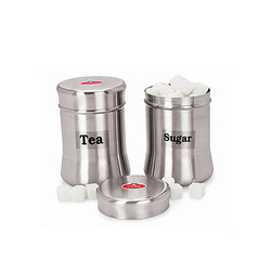 Stainless Steel Unique Canister Matt