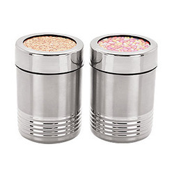 Stainless Steel Zebra Canister Matt Small