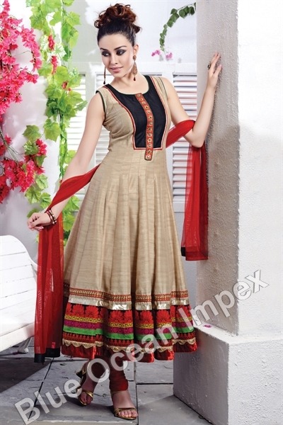 Silk Anarkali Dress