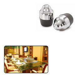 Stainless Steel Salt & Pepper Set for Hotel