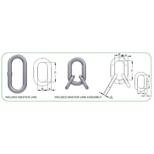 Master Oblong Ring Assembly WELDED