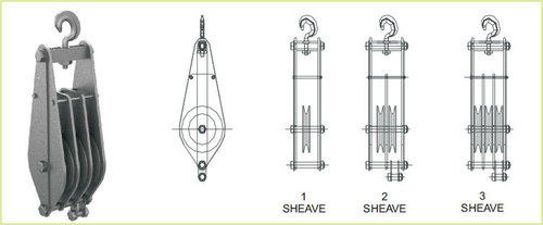 Grey Manila Rope Pulley