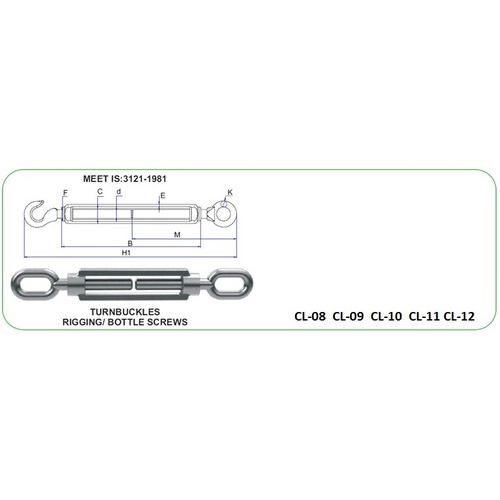 Turn buckle Bottle Screw Type