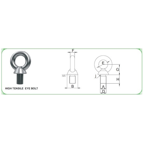 High Tensile Eye Bolt - Attributes: Easy To Operate