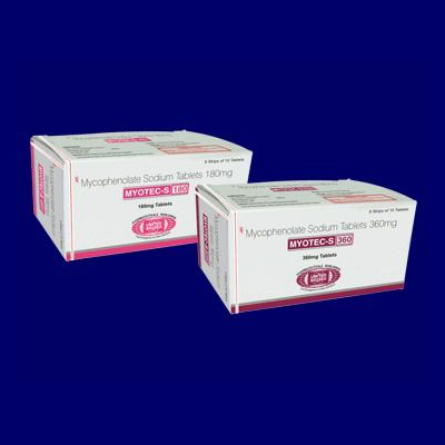 Mycophenolate Sodium Tablets 180 mg
