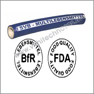 Rubber Hose - NBR-Based Compound, 13-100 mm, Blue Synthetic Rubber Cover, 15 Bar Working Pressure, Flexible, Food-Quality
