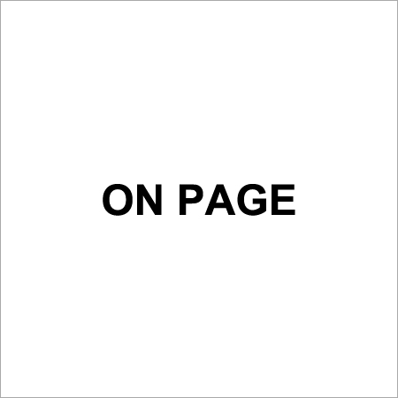 On Page SEO Services