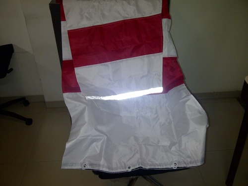 RED & WHITE Nylon (Parachute Fabrik) a P.U Coated
