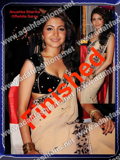 Anushka Sharma off white sarees