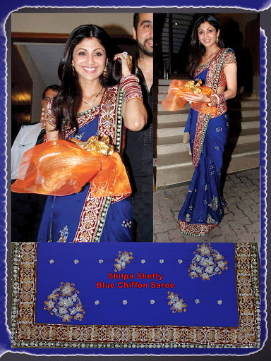 shilpa shetty sarees collection