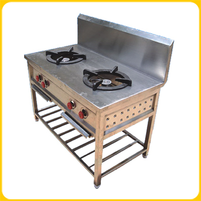 Double Burner Range With Splash Guard