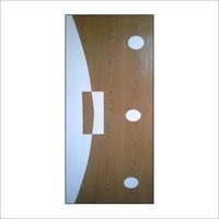 Designer Plywood Lamination Door - 20-38mm Thickness, Brown And White Finish | Termite Resistant, Smooth Surface, Eye-catching Design, Right Lock Handle Position, Sliding Open Style